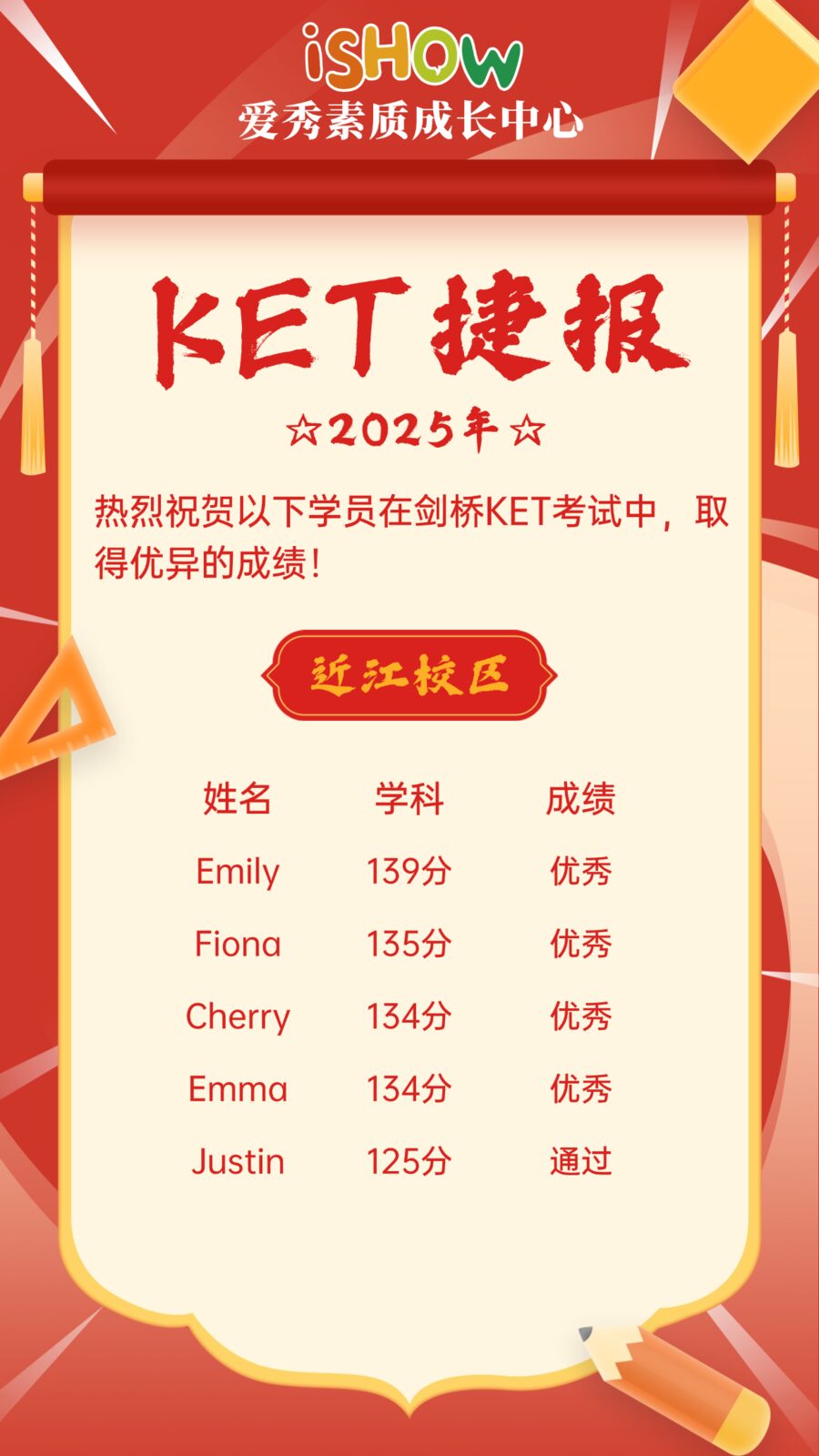 iShow爱秀素质成长中心学生阶段成果展示
